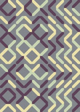 Soyut Geometrik Desen üretken hesaplama sanatı çizimi 