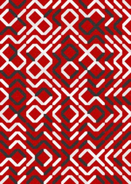 Soyut Geometrik Desen üretken hesaplama sanatı çizimi 