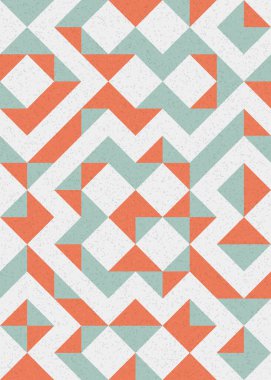 Soyut Geometrik Desen üretken hesaplama sanatı çizimi 