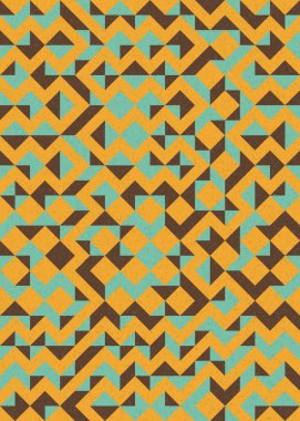 Soyut Geometrik Desen üretken hesaplama sanatı çizimi 