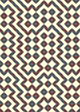 Soyut Geometrik Desen üretken hesaplama sanatı çizimi 