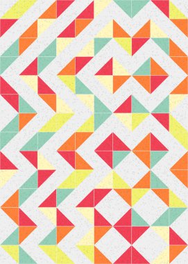 Soyut Geometrik Desen üretken hesaplama sanatı çizimi 