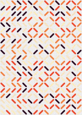 Soyut Geometrik Desen üretken hesaplama sanatı çizimi 