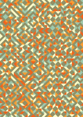 Soyut Geometrik Desen üretken hesaplama sanatı çizimi 