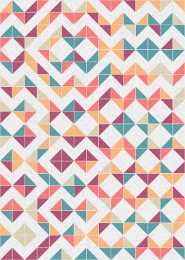 Soyut Geometrik Desen üretken hesaplama sanatı çizimi 