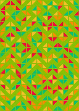 Soyut Geometrik Desen üretken hesaplama sanatı çizimi 