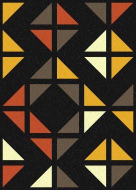 Soyut Geometrik Desen üretken hesaplama sanatı çizimi 
