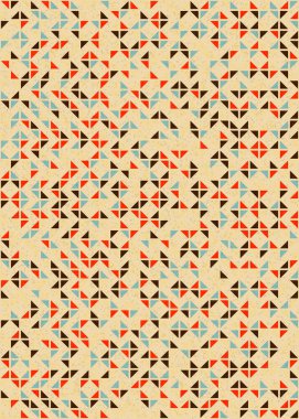 Soyut Geometrik Desen üretken hesaplama sanatı çizimi 