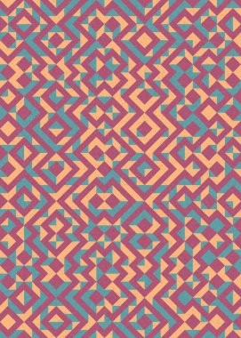 Soyut Geometrik Desen üretken hesaplama sanatı çizimi 