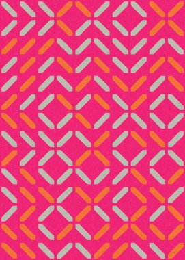 Soyut Geometrik Desen üretken hesaplama sanatı çizimi 