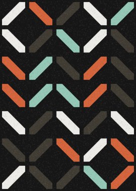 Soyut Geometrik Desen üretken hesaplama sanatı çizimi 