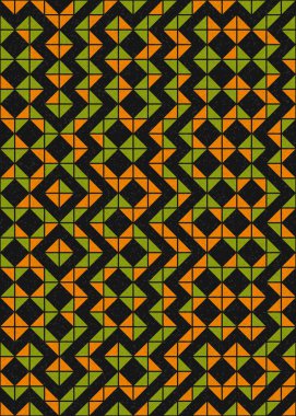 Soyut Geometrik Desen üretken hesaplama sanatı çizimi 