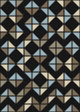 Soyut Geometrik Desen üretken hesaplama sanatı çizimi 