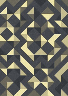 Soyut Geometrik Desen üretken hesaplama sanatı çizimi 