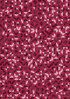 Soyut Geometrik Desen üretken hesaplama sanatı çizimi 