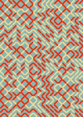 Soyut Geometrik Desen üretken hesaplama sanatı çizimi 