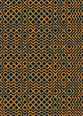 Soyut Geometrik Desen üretken hesaplama sanatı çizimi 