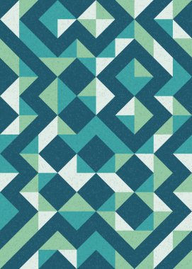 Soyut Geometrik Desen üretken hesaplama sanatı çizimi 