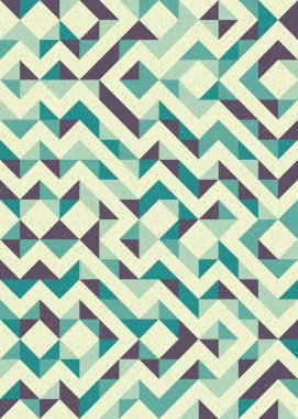 Soyut Geometrik Desen üretken hesaplama sanatı çizimi 