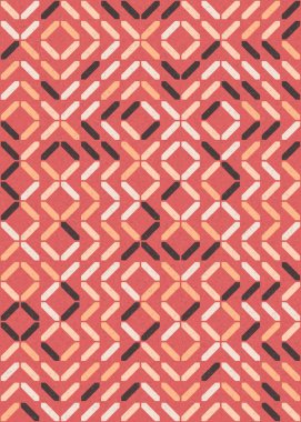 Soyut Geometrik Desen üretken hesaplama sanatı çizimi 