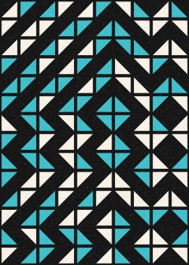 Soyut Geometrik Desen üretken hesaplama sanatı çizimi 