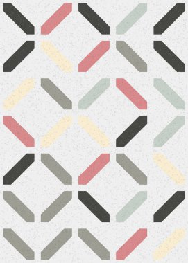 Soyut Geometrik Desen üretken hesaplama sanatı çizimi 