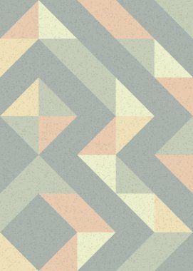 Soyut Geometrik Desen üretken hesaplama sanatı çizimi 