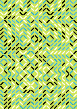 Soyut Geometrik Desen üretken hesaplama sanatı çizimi 