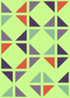 Soyut Geometrik Desen üretken hesaplama sanatı çizimi 