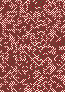 Soyut Geometrik Desen üretken hesaplama sanatı çizimi 