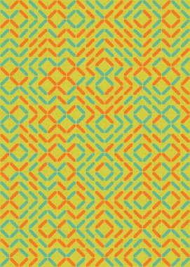 Soyut Geometrik Desen üretken hesaplama sanatı çizimi 