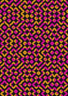 Soyut Geometrik Desen üretken hesaplama sanatı çizimi 