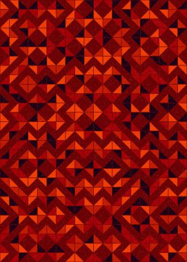 Soyut Geometrik Desen üretken hesaplama sanatı çizimi 