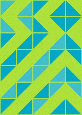 Soyut Geometrik Desen üretken hesaplama sanatı çizimi 