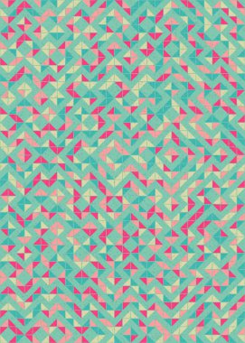 Soyut Geometrik Desen üretken hesaplama sanatı çizimi 