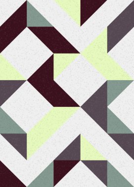 Soyut Geometrik Desen üretken hesaplama sanatı çizimi 