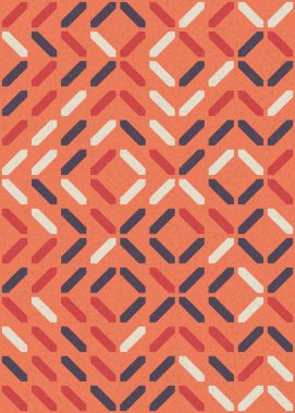 Soyut Geometrik Desen üretken hesaplama sanatı çizimi 