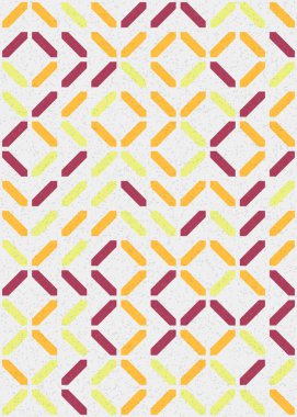 Soyut Geometrik Desen üretken hesaplama sanatı çizimi 