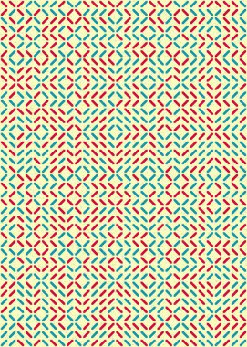 Soyut Geometrik Desen üretken hesaplama sanatı çizimi 