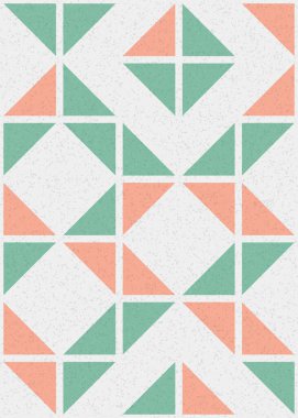 Soyut Geometrik Desen üretken hesaplama sanatı çizimi 