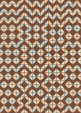 Soyut Geometrik Desen üretken hesaplama sanatı çizimi 