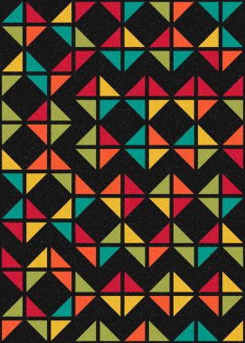 Soyut Geometrik Desen üretken hesaplama sanatı çizimi 