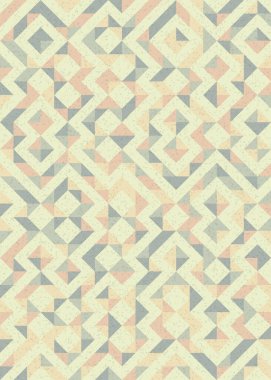 Soyut Geometrik Desen üretken hesaplama sanatı çizimi 