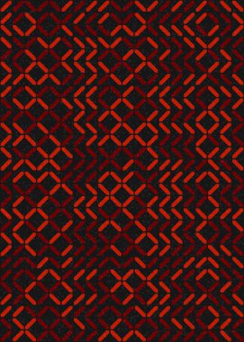 Soyut Geometrik Desen üretken hesaplama sanatı çizimi 