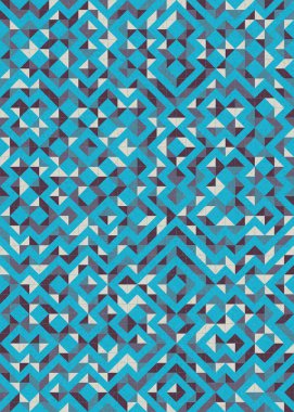 Soyut Geometrik Desen üretken hesaplama sanatı çizimi 