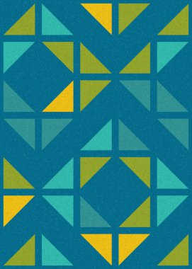 Soyut Geometrik Desen üretken hesaplama sanatı çizimi 