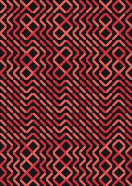 Soyut Geometrik Desen üretken hesaplama sanatı çizimi 