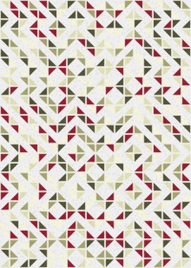 Soyut Geometrik Desen üretken hesaplama sanatı çizimi 