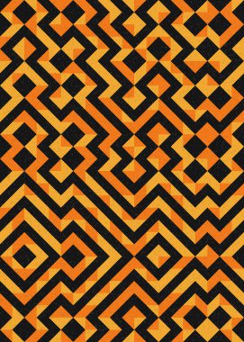 Soyut Geometrik Desen üretken hesaplama sanatı çizimi 