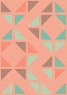 Soyut Geometrik Desen üretken hesaplama sanatı çizimi 